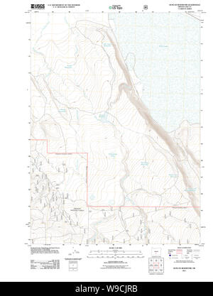 USGS Topo Map Oregon Duncan Reservoir 20110711 TM Restoration Stock Photo