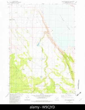 USGS Topo Map Oregon Duncan Reservoir 279722 1982 24000 Restoration Stock Photo
