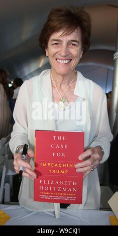 East Hampton, NY, USA. 10th Aug, 2019. Elizabeth Holtzman at the East Hampton Library Authors night on August 10, 2019 in East Hampton, NY. Credit: Mpi98/Media Punch/Alamy Live News Stock Photo