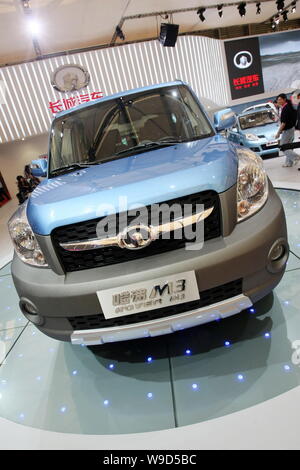 A Great Wall Hover M3 is seen on display at the 13th Shanghai International Automobile Industry Exhibition, known as Auto Shanghai 2009, in Shanghai, Stock Photo