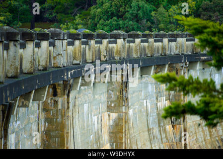 Maroondah Dam Reservoir Park and Dam Wall, Melbourne Victoria Australia Stock Photo