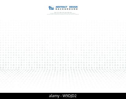 Abstract dot technology design perspective on white background. You can use for ad, poster, artwork, template design. illustration vector eps10 Stock Vector