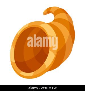 Happy Thanksgiving illustration horn of plenty. Stock Vector