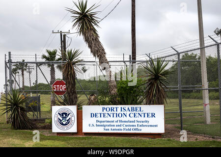 The Department of Homeland Security’s Port Isabel Detention Center in Los Fresnos, Texas. Stock Photo