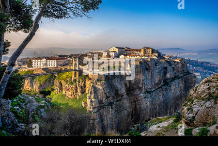 Algeria, Constantine City, Cnsttantine Bridge, Sidi M´Cid Stock Photo