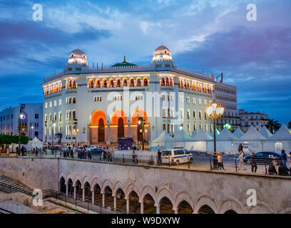 Algeria, Algiers, Grande Poste Square, Grane Poste Bldg. Stock Photo