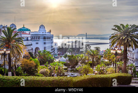 Algeria, Algiers, Grande Poste Square Stock Photo
