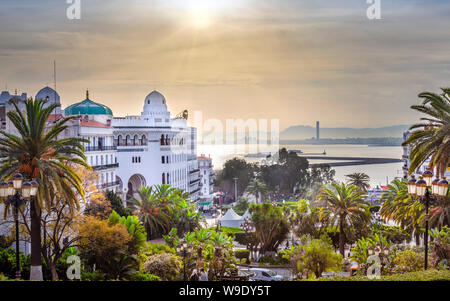 Algeria, Algiers, Grande Poste Square Stock Photo