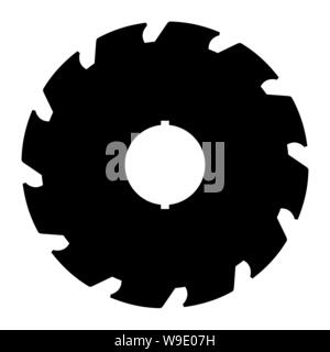 Industrial saw icon Stock Vector