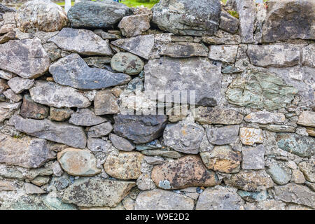 Closeup of stone wall in western Ireland Stock Photo