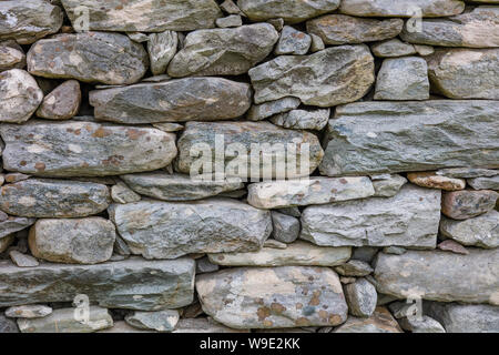 Closeup of stone wall in western Ireland Stock Photo