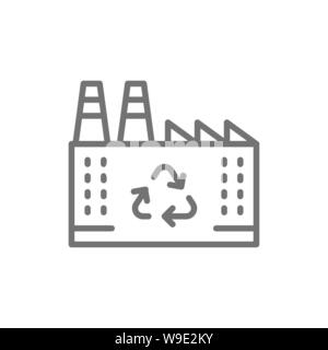 Plastic waste segregation icon outline vector. Reuse microplastic ...