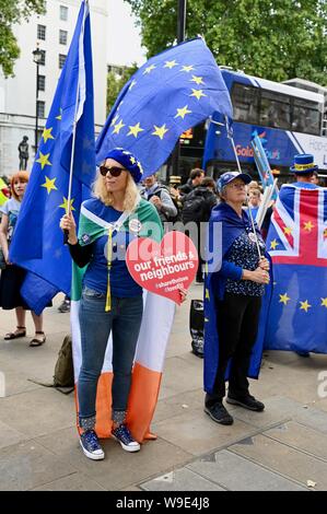 SODEM Stop Brexit Protest, The Cabinet Office, Whitehall, London. UK Stock Photo