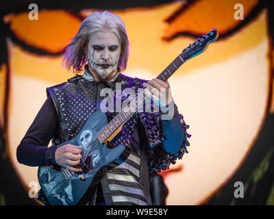 Rob Zombie live on stage at the 2019 Copenhell Metal Festival -  - here John5 on guitar. Stock Photo