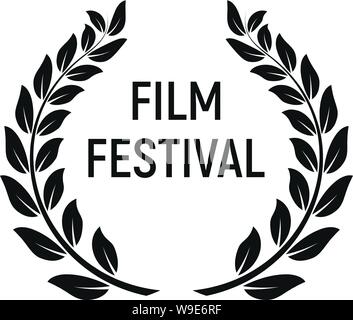 Film festival award icon. Simple illustration of film festival award vector icon for web design isolated on white background Stock Vector