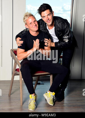Jamie Laing (left) and Alex Mytton are pictured as the Made in Chelsea ...