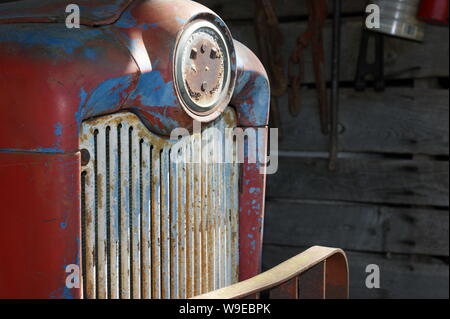 antique tractor Stock Photo