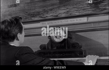 London. UK.  Michael Goodliffe  as Thomas Andrews in a scene  in ©Rank Organisation film, A Night To Remember (1958) Director:  Roy Ward Baker  Screenplay: Eric Ambler Source: William Lord's account of the sinking of the Titanic in 1912 with same title   Ref:LMK106-SLIB100819-001 Supplied by LMKMEDIA. Editorial Only. Landmark Media is not the copyright owner of these Film or TV stills but provides a service only for recognised Media outlets. pictures@lmkmedia.com Stock Photo