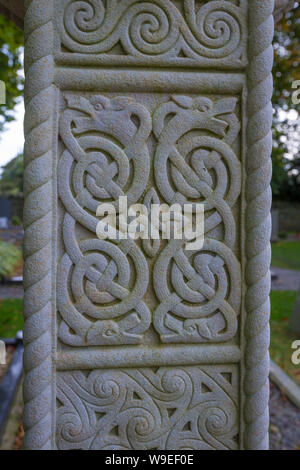 burial ground and high crosses at Monasterboice, Co Louth, Ireland Stock Photo