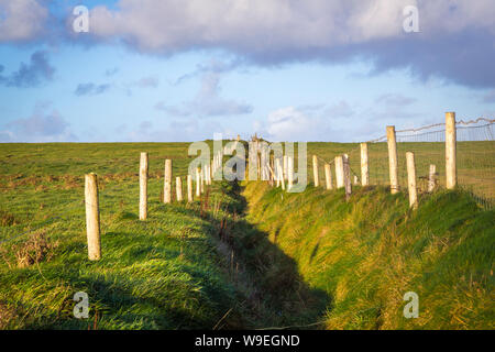 spectacular cliffs at Downpatrick Head, Co Mayo, Ireland Stock Photo