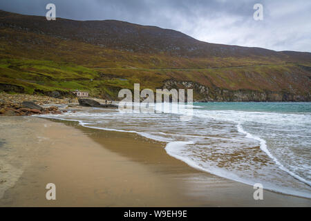 recreation at Keem Bay, Co Mayo, Ireland Stock Photo