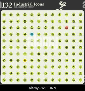 industry and tools icon set Stock Vector