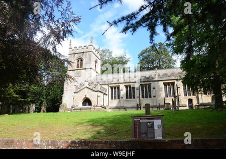 All Saints' Church, Babworth, Nottinghamshire, England, UK. Rev. Richard Clyfton was minister during the Separatist movement. Stock Photo