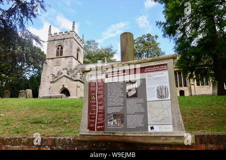 All Saints' Church, Babworth, Nottinghamshire, England, UK. Rev. Richard Clyfton was minister during the Separatist movement. Stock Photo