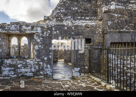 old Moyne Abbey near Killala, Co Mayo, Ireland Stock Photo