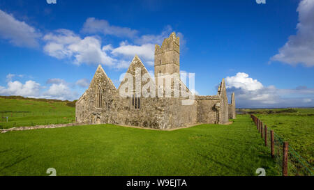 old Moyne Abbey near Killala, Co Mayo, Ireland Stock Photo