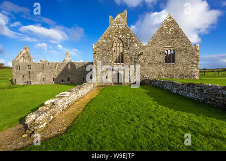 old Moyne Abbey near Killala, Co Mayo, Ireland Stock Photo