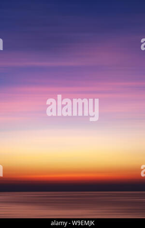 Motions blur colorful sunset background taken in Kota Kinabalu Sabah Borneo Malaysia Stock Photo