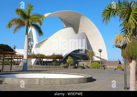 TENERIFE, SPAIN - MAY 26, 2019: Tenerife Auditorium designed by architect Santiago Calatrava. Stock Photo