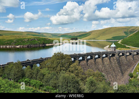 Elan Valley, Rhayader Craig Goch reservoir in Wales. Stock Photo