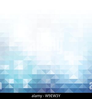 Blue triangles abstract background Stock Vector