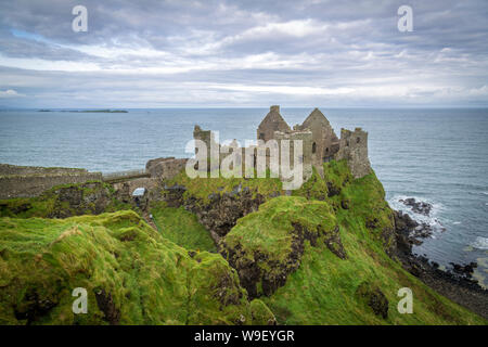 Dunluce Castle at the wonderful Antrim Coast, Co Antrim, Northern Ireland Stock Photo