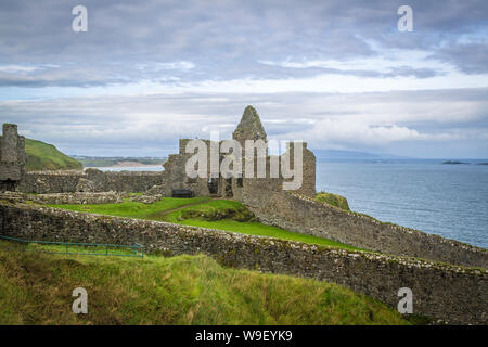 Dunluce Castle at the wonderful Antrim Coast, Co Antrim, Northern Ireland Stock Photo