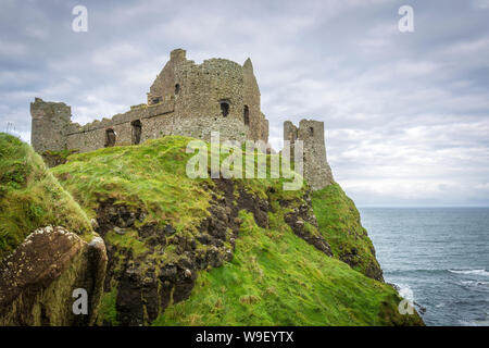 Dunluce Castle at the wonderful Antrim Coast, Co Antrim, Northern Ireland Stock Photo