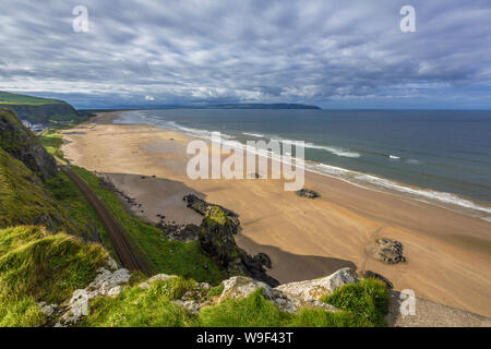 Downhill at the Ocean, Co Derry, Northern Ireland Stock Photo