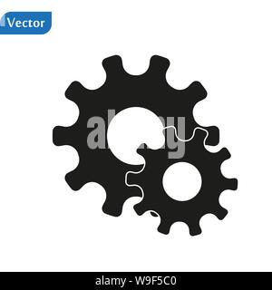 Gear icon with place for your text. Vector illustration eps10 Stock Vector