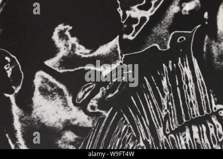 Fine black and white art photography from the 1970s. Stock Photo