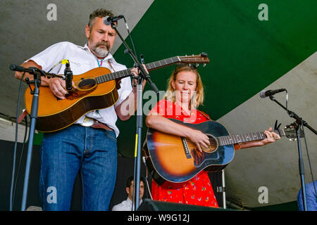 Pharis and Jason Romero, Canmore Folk Music Festival, Canmore, Alberta, Canada Stock Photo