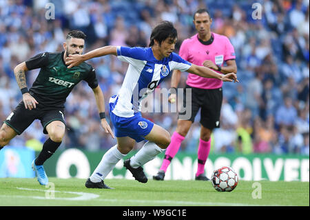 Porto, Portugal. 13th Aug, 2019. Shoya Nakajima (Porto), August 13, 2019 - Football/Soccer : UEFA Champions League third qualifying round 2nd leg match between FC Porto 2-3 FC Krasnodar at Estadio do Dragao in Porto, Portugal. Credit: Itaru Chiba/AFLO/Alamy Live News Stock Photo