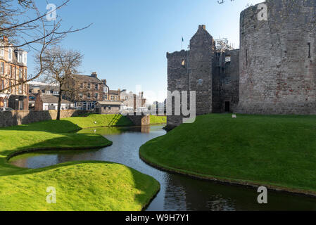 Historic Rothesay castle on the Isle of Bute Stock Photo