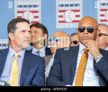 2019 MLB Cooperstown Induction Ceremony - Mariano Rivera, Roy Halladay,  Edgar Martinez, Harold Baines, Lee Smith inducted into Baseball Hall of Fame  Stock Photo - Alamy