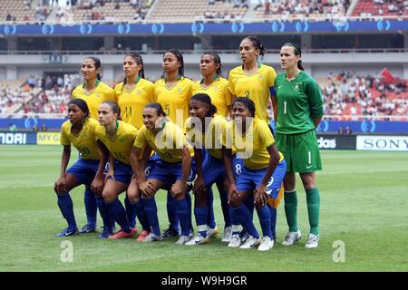 Brazil Players Pose Team Picture Prior Editorial Stock Photo - Stock Image