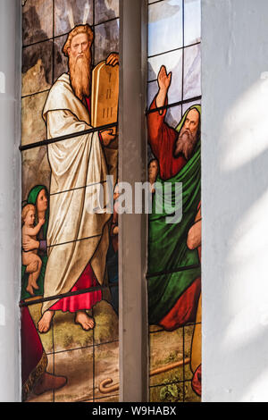 Interior of Peterhouse Chapel, Cambridge Stock Photo