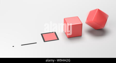 Multidimensional Shape Images Set of Shapes Showing Multidimensional Concept, 3D Illustration on ...