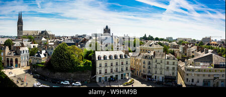 Angers. View on the cathedral Saint Maurice and the city. Maine et Loire. Pays de la Loire. France Stock Photo