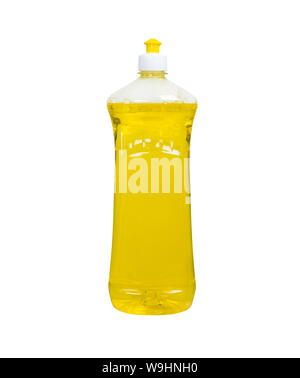 dishwashing liquid bottle isolated on a white Stock Photo